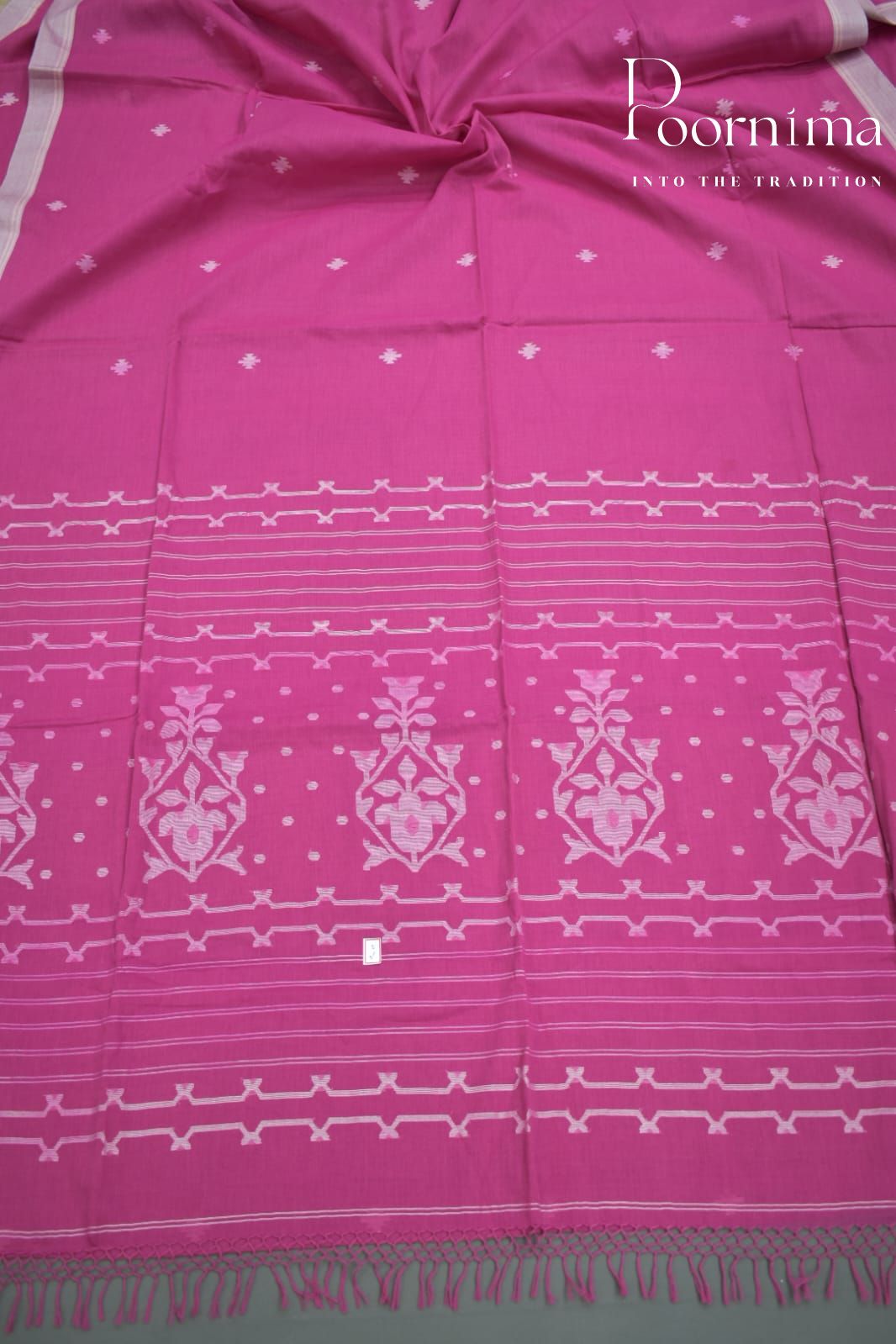 PINK- PURE JAMDANI SAREE