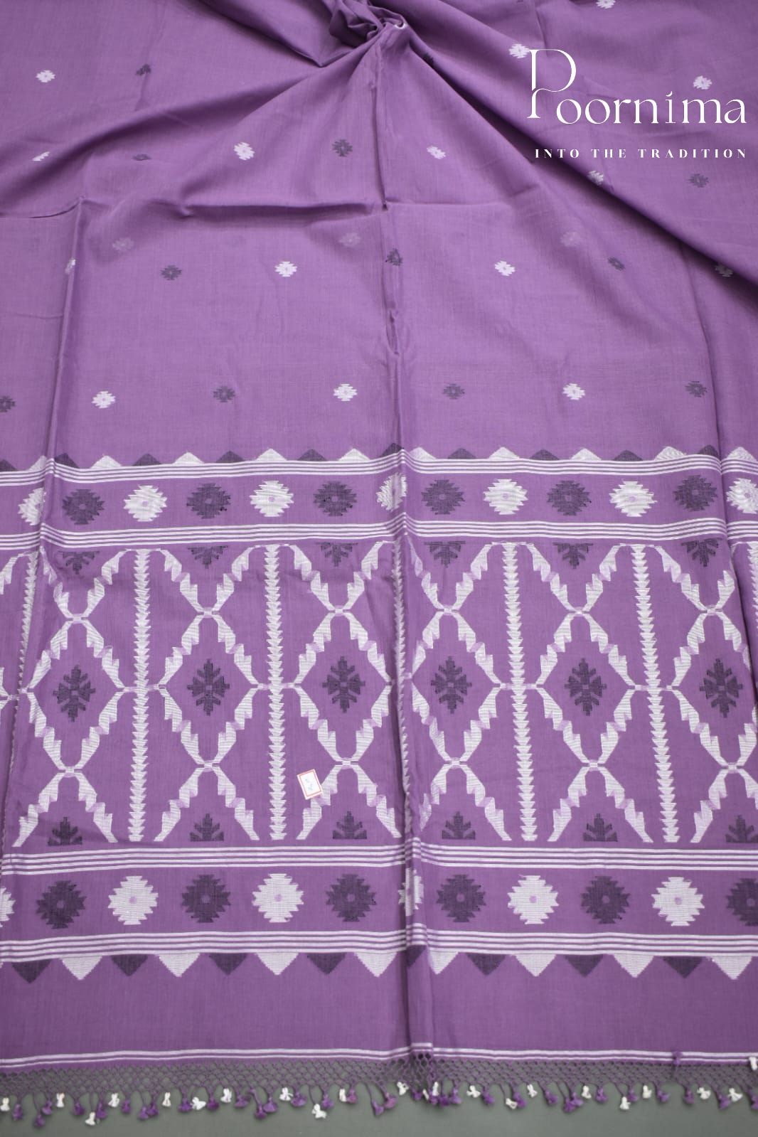 PURPLE- PURE JAMDANI SAREE