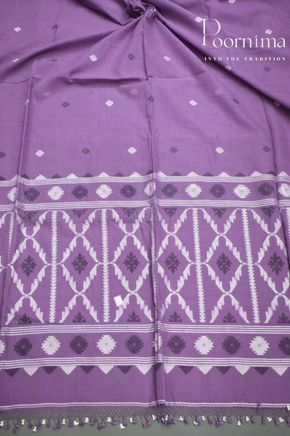 PURPLE- PURE JAMDANI SAREE