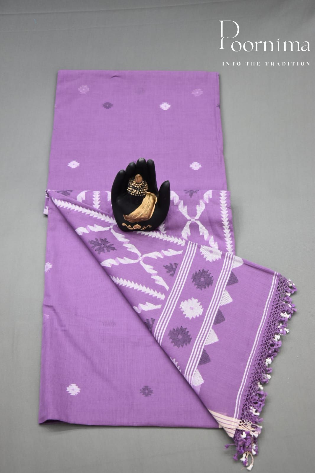 PURPLE- PURE JAMDANI SAREE