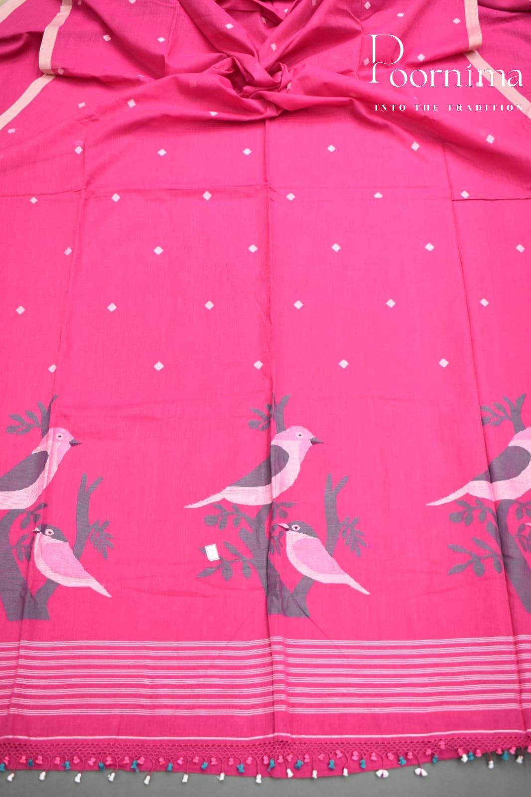 PINK- PURE JAMDANI SAREE