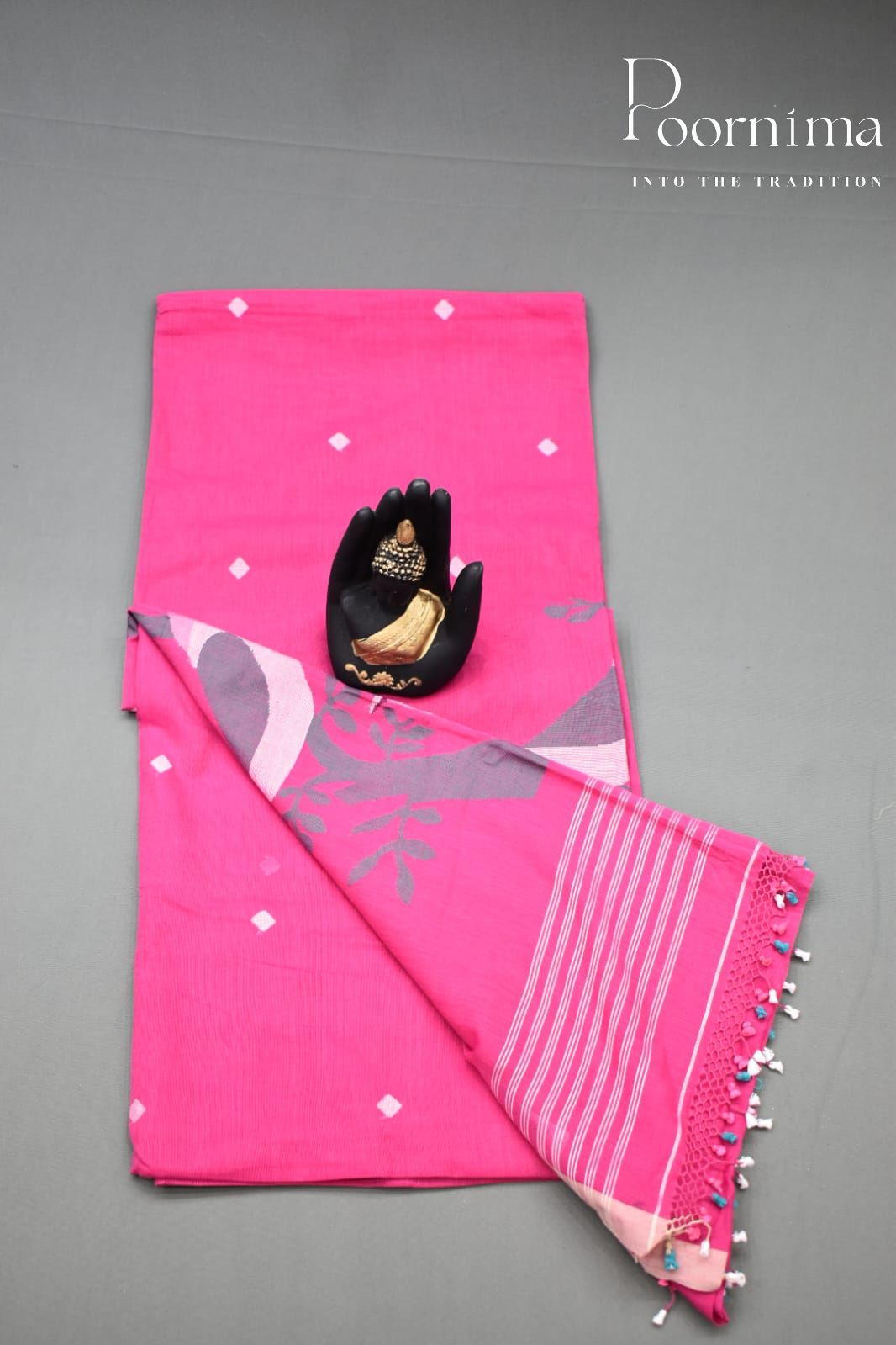 PINK- PURE JAMDANI SAREE