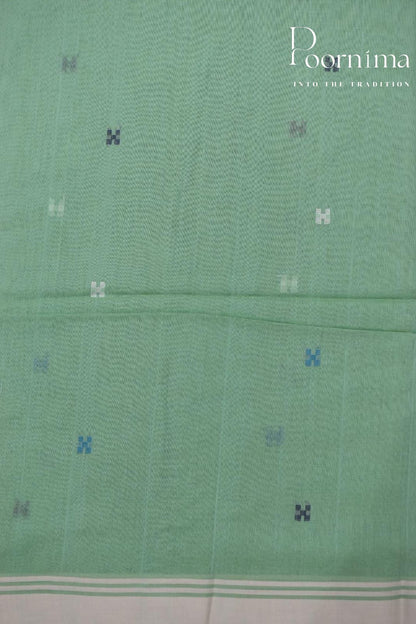 LIGHT GREEN- PURE JAMDANI SAREE