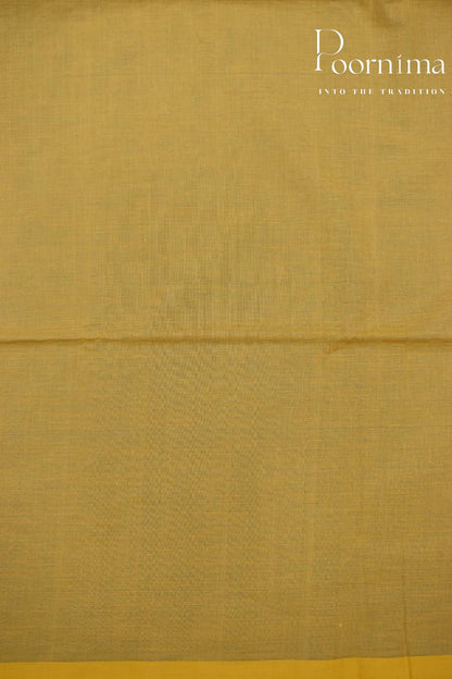 MUSTARD YELLOW- PURE JAMDANI SAREE