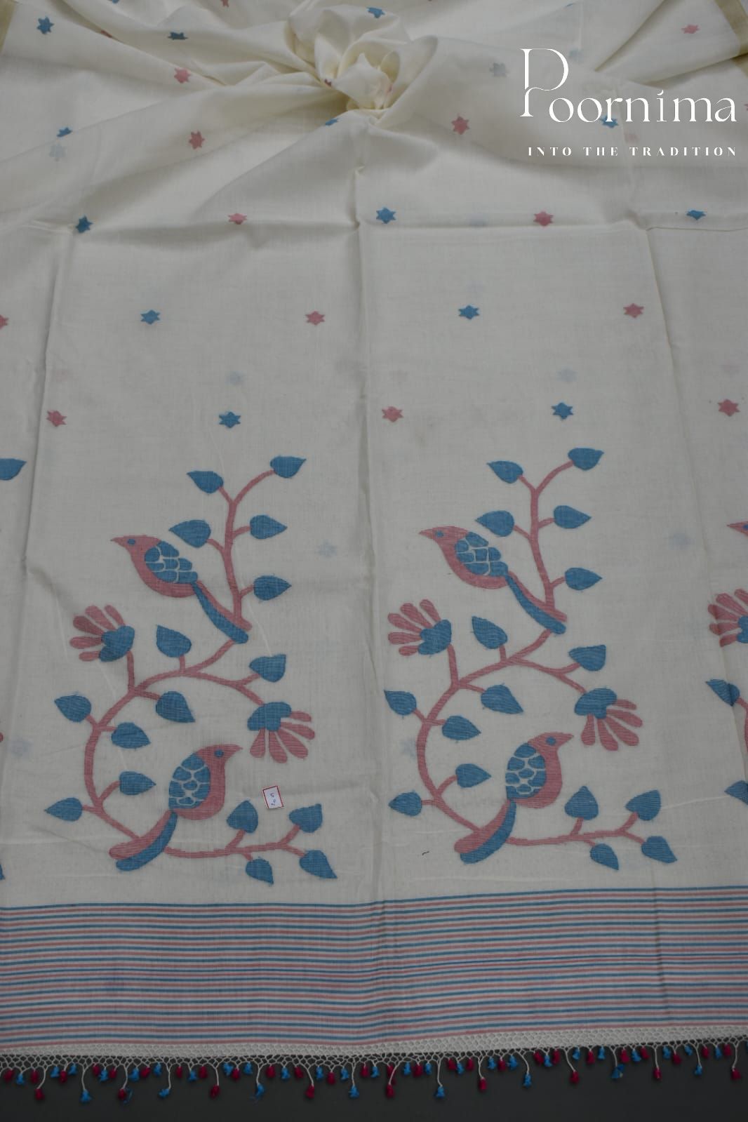 WHITE - PURE JAMDANI SAREE