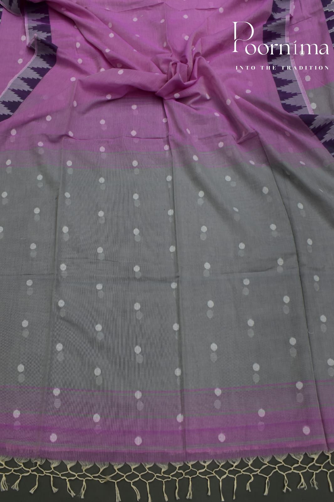 LIGHT PINK- LINEN FANCY SAREE