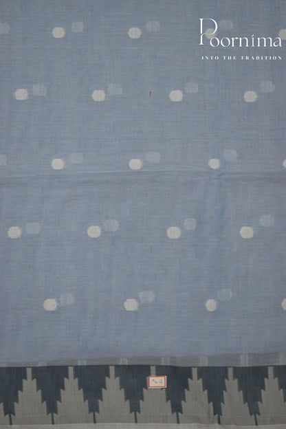 PALE BLUE- LINEN FANCY SAREE