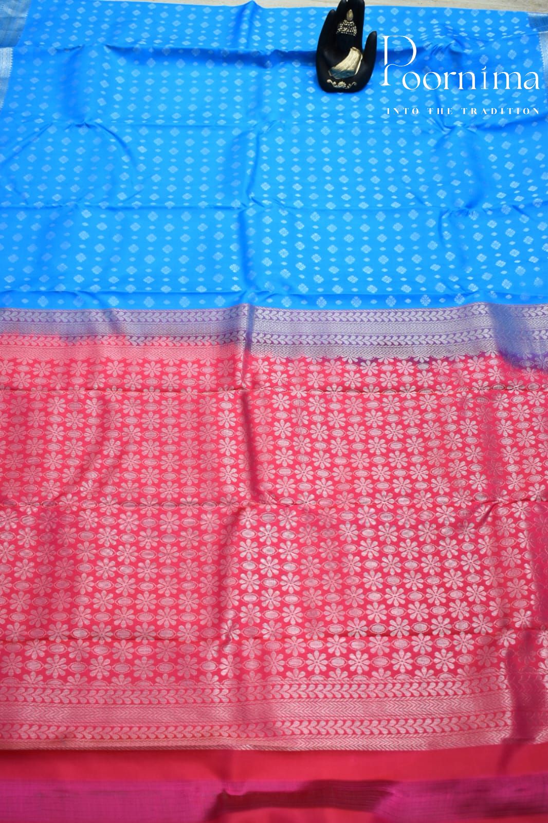 SKY BLUE- PURE KANJEEVARAM ORNI SILK SAREE