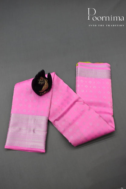 LIGHT PINK- PURE KANJEEVARAM ARNI SILK SAREE