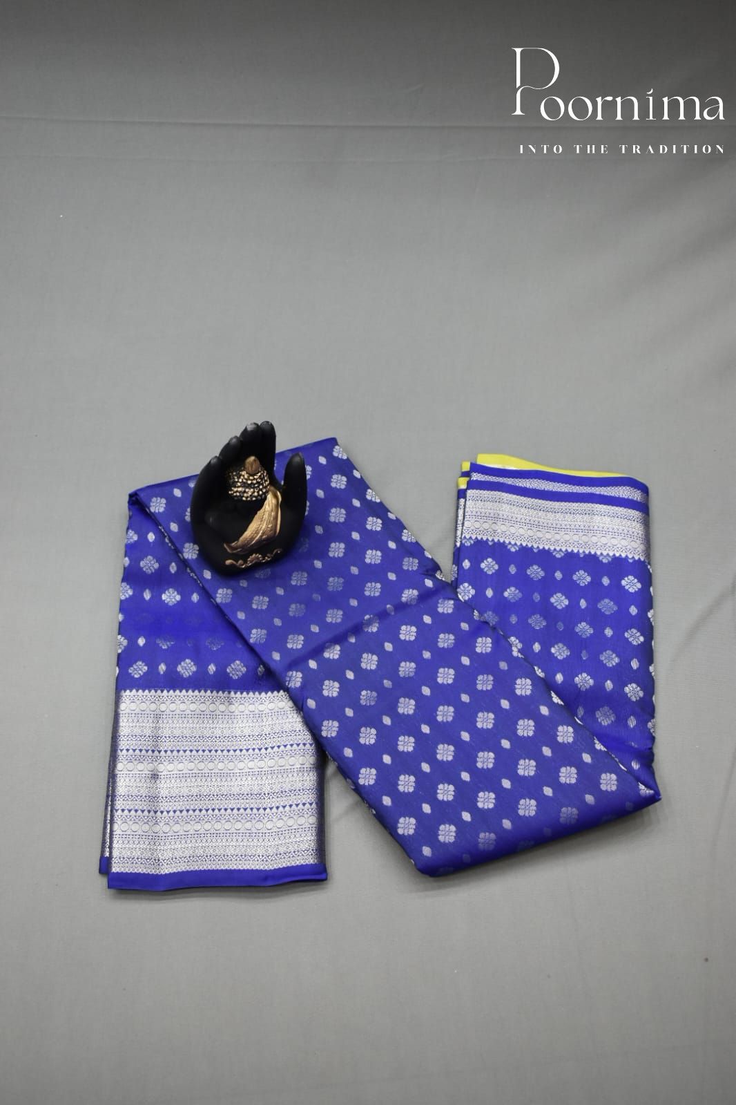 NAVY BLUE- PURE KANJEEVARAM ORNI SILK SAREE