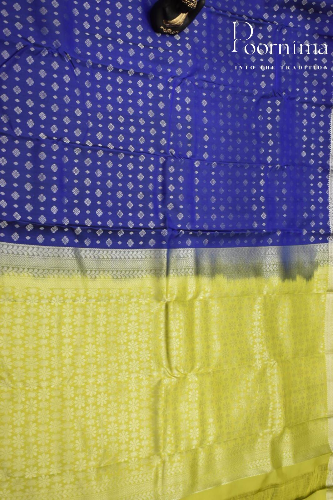 NAVY BLUE- PURE KANJEEVARAM ORNI SILK SAREE
