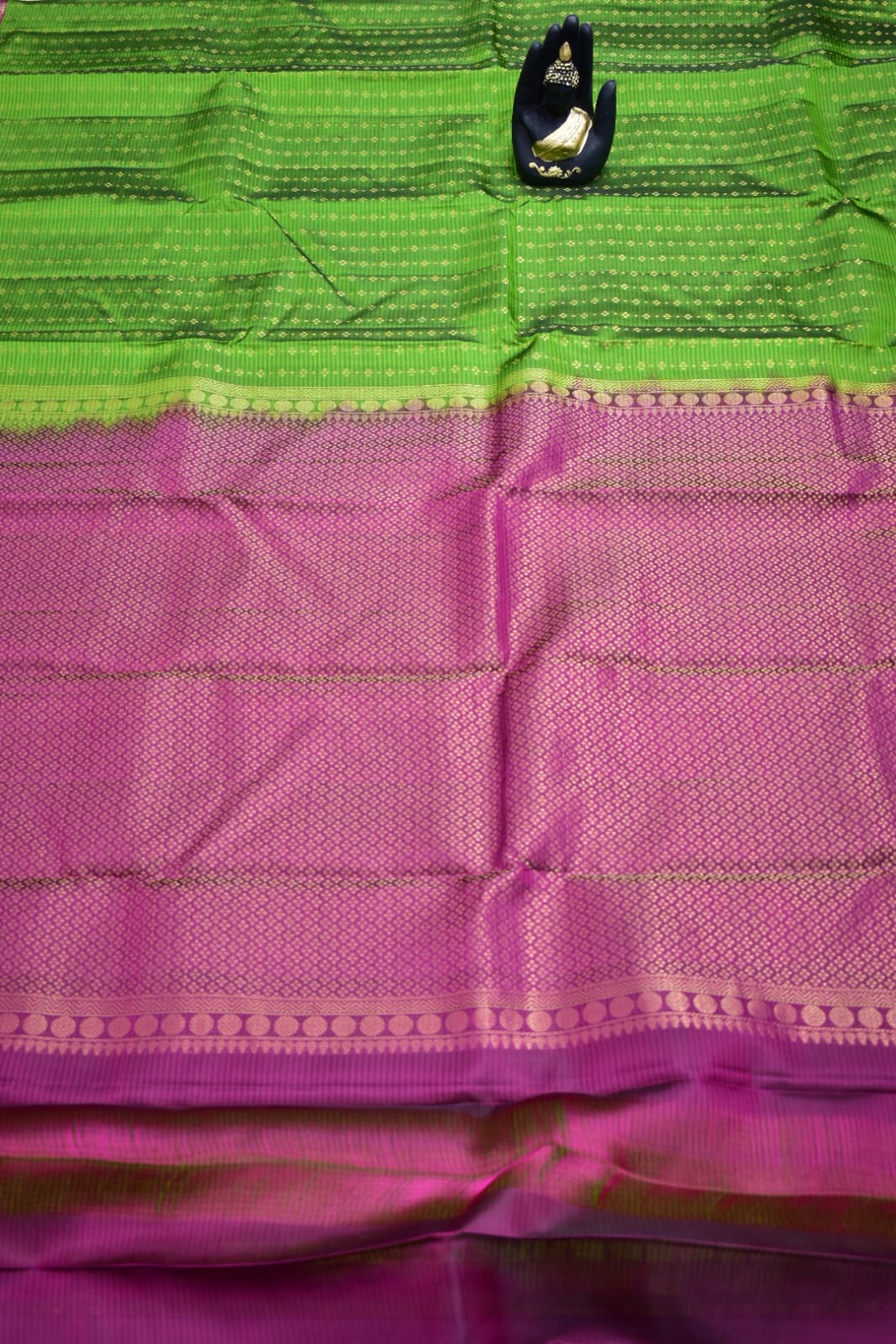PARROT GREEN- PURE KANJEEVARAM ARNI SILK SAREE