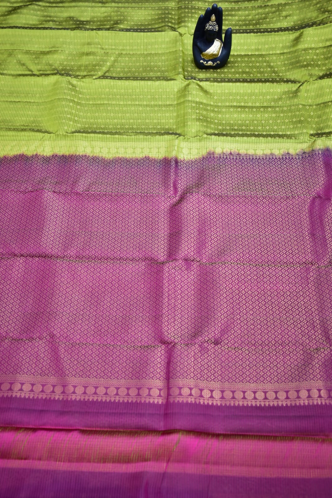 OLIVE GREEN- PURE KANJEEVARAM ARNI SILK SAREE
