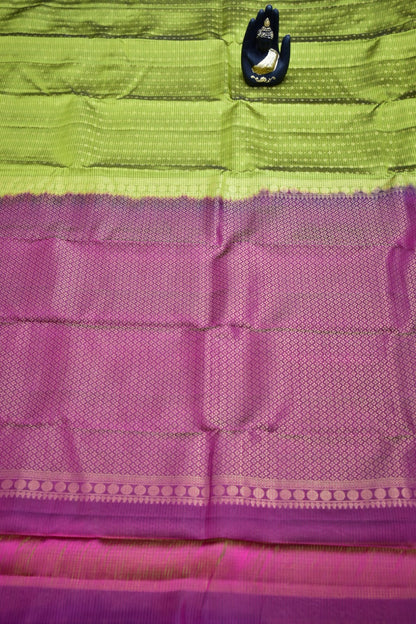 OLIVE GREEN- PURE KANJEEVARAM ARNI SILK SAREE