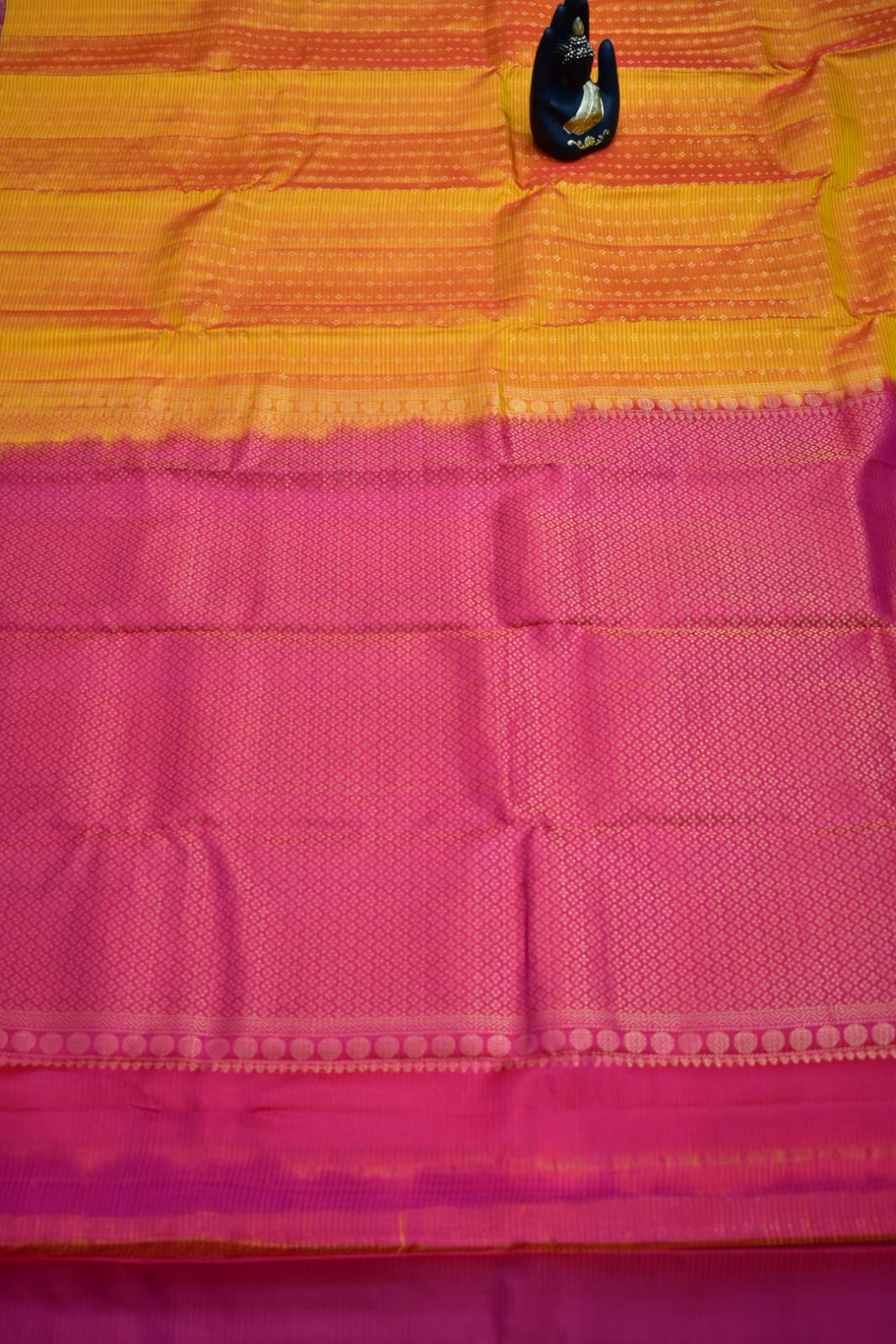 ORANGE- PURE KANJEEVARAM ORNI SILK SAREE