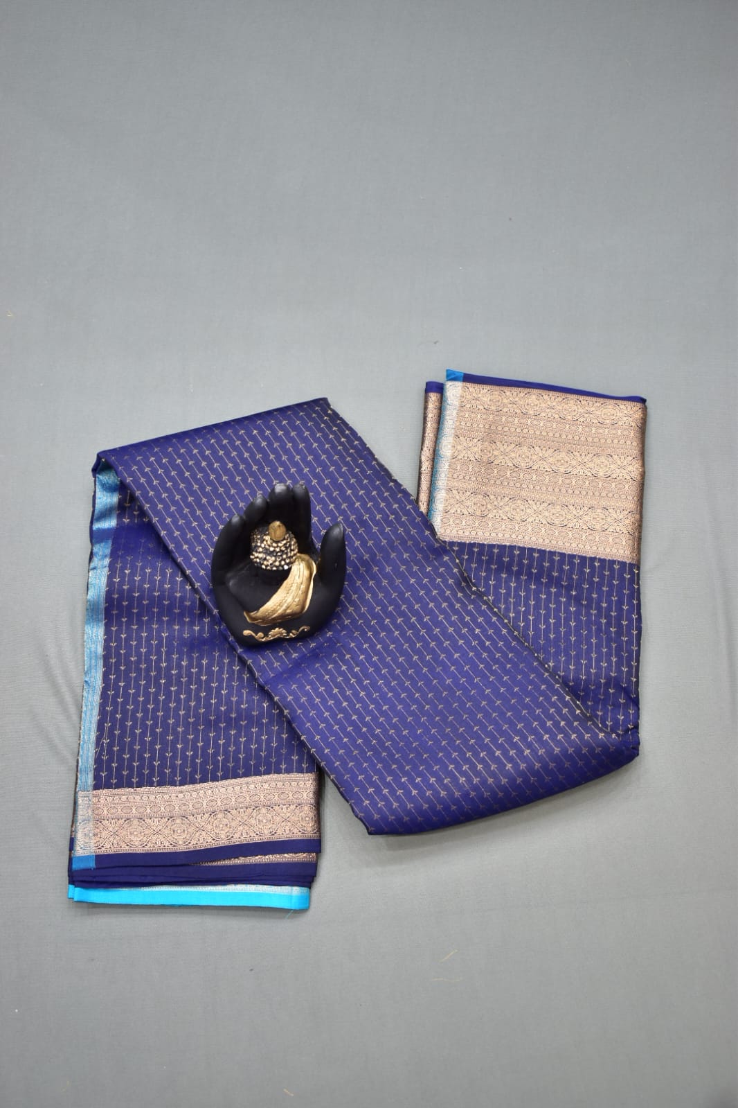 NAVY BLUE- PURE KANJEEVARAM ARNI SILK SAREE