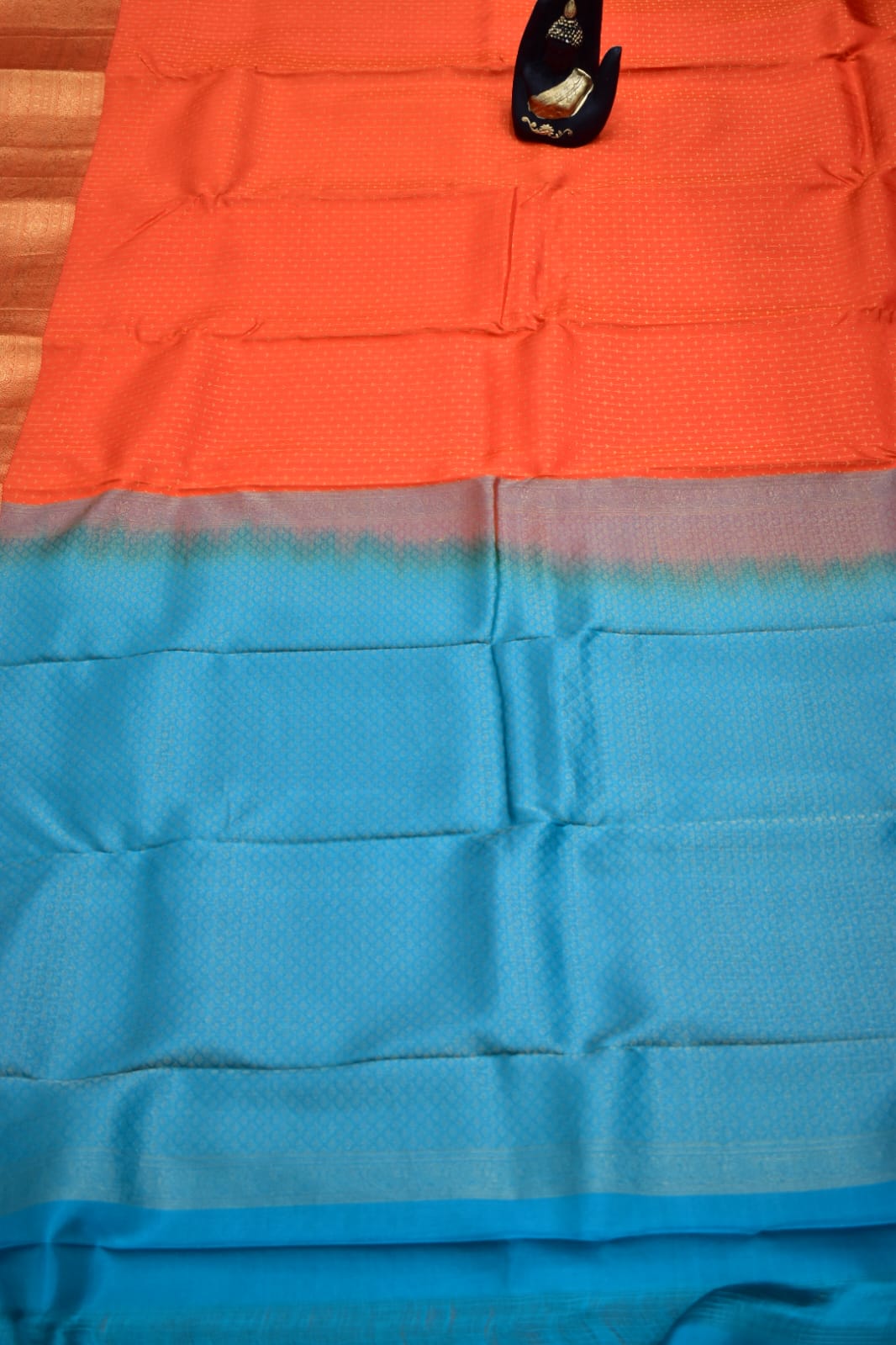 ORANGE- PURE KANJEEVARAM ARNI SILK SAREE
