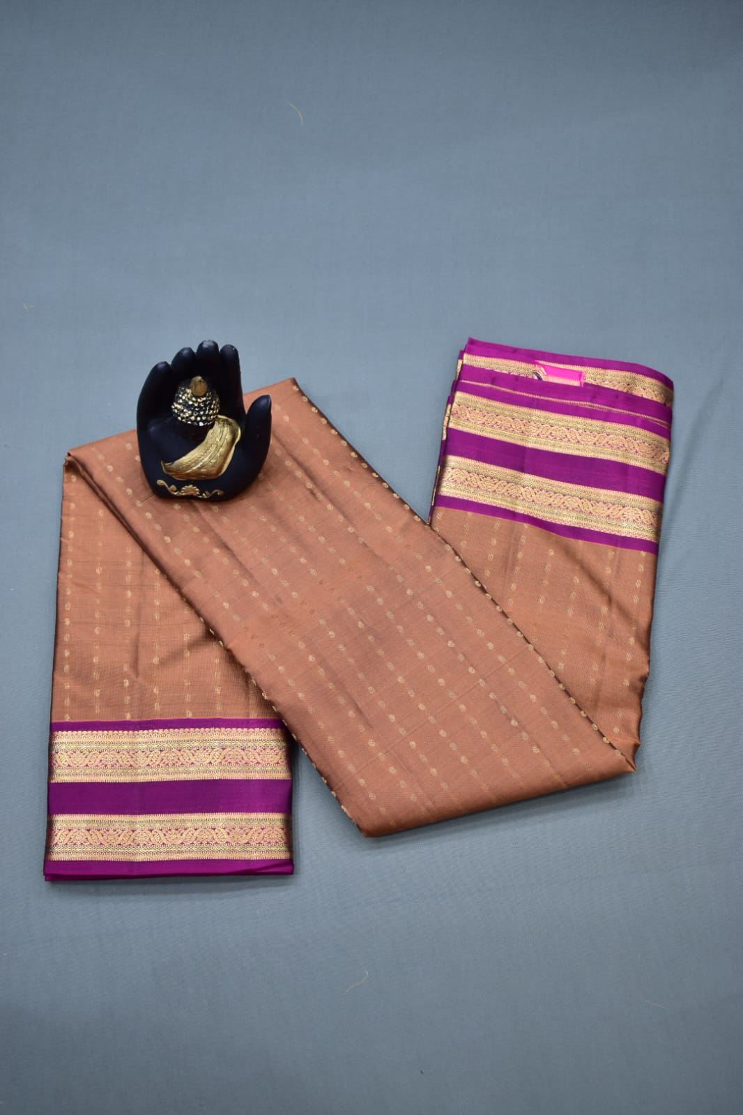 RUST RED- PURE KANJEEVARAM ARNI SILK SAREE