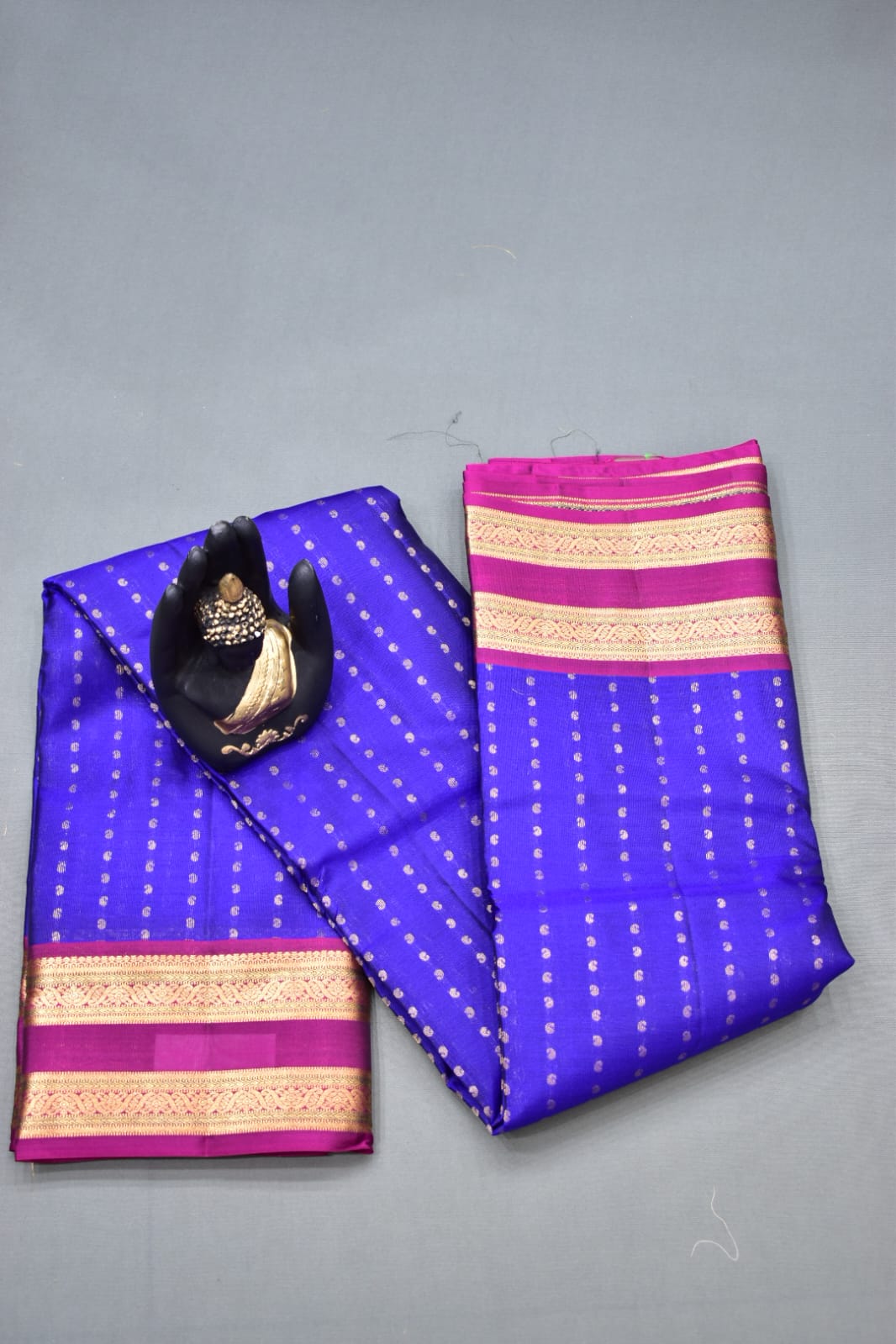DARK BLUE- PURE KANJEEVARAM ARNI SILK SAREE