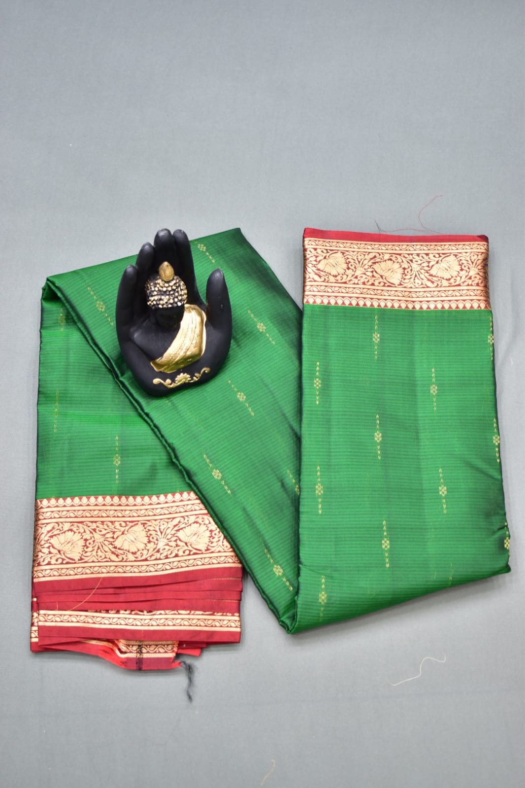 DARK GREEN- PURE KANJEEVARAM ARNI SILK SAREE