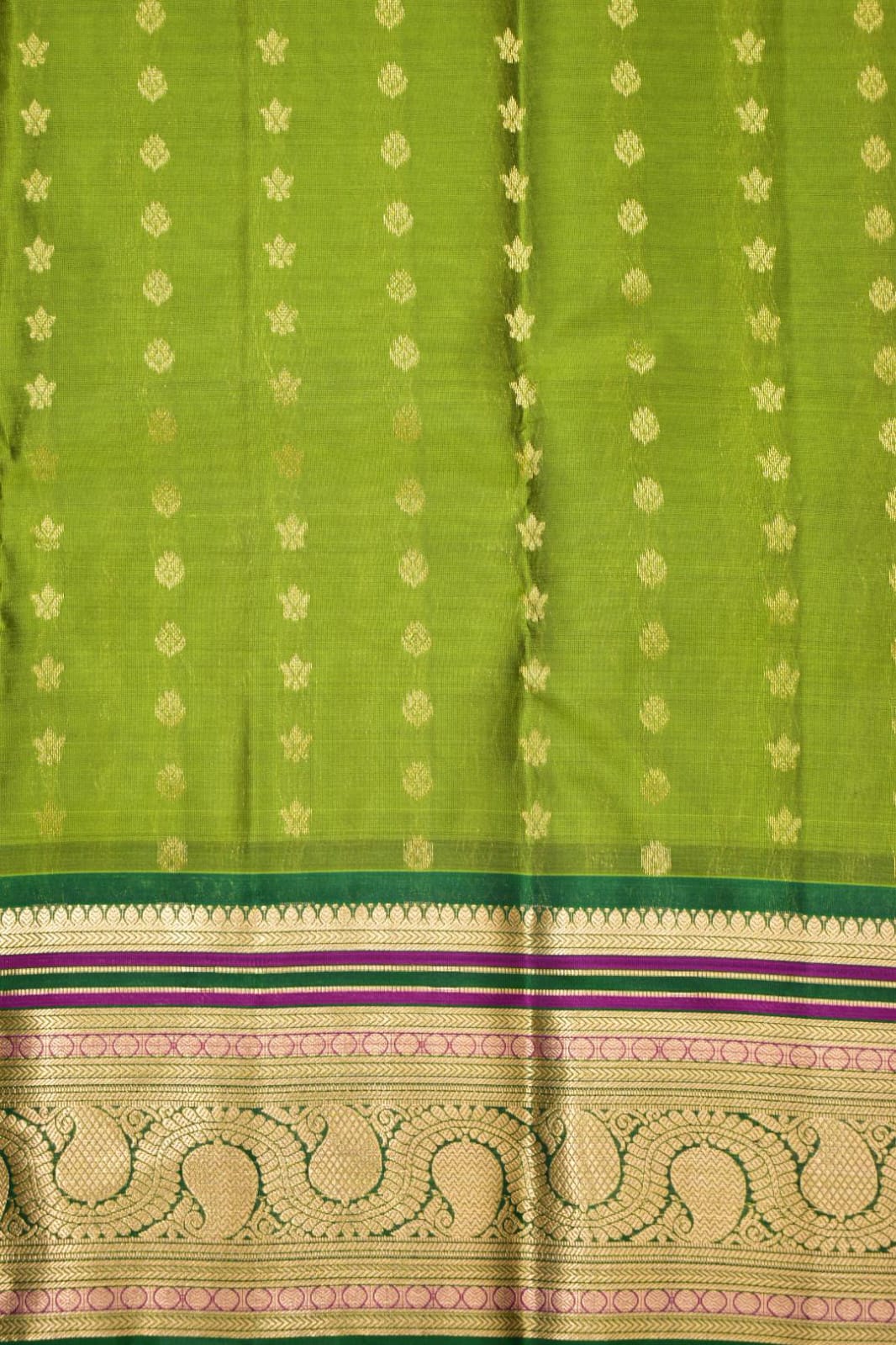 OLIVE GREEN- PURE KANJEEVARAM ARNI SILK SAREE