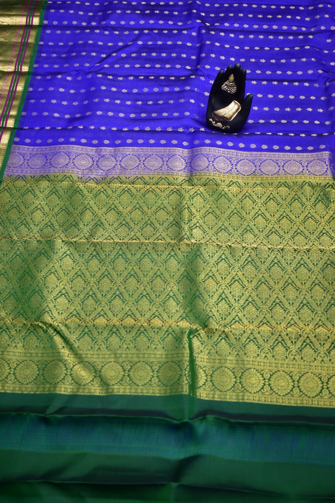 DARK BLUE- PURE KANJEEVARAM ARNI SILK SAREE