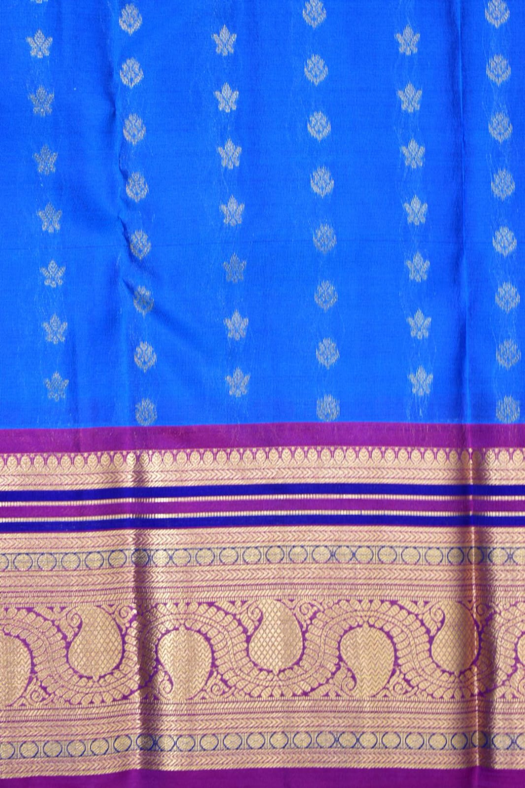 BLUE- PURE KANJEEVARAM ARNI SILK SAREE