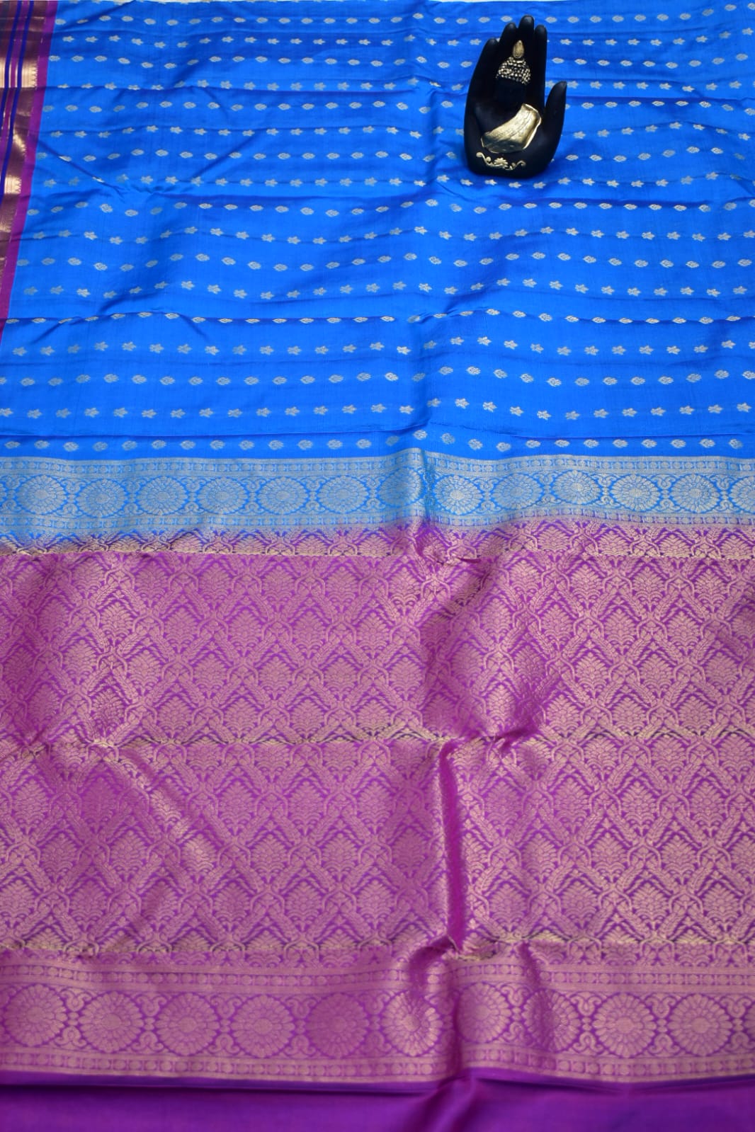 BLUE- PURE KANJEEVARAM ARNI SILK SAREE