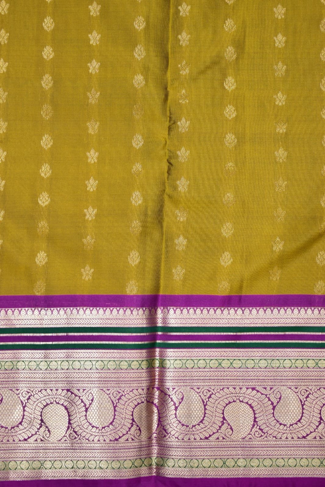 MEHANDI GREEN- PURE KANJEEVARAM ARNI SILK SAREE