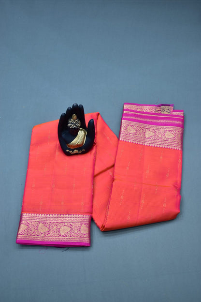FERRARI RED- PURE KANJEEVARAM ARNI SILK SAREE