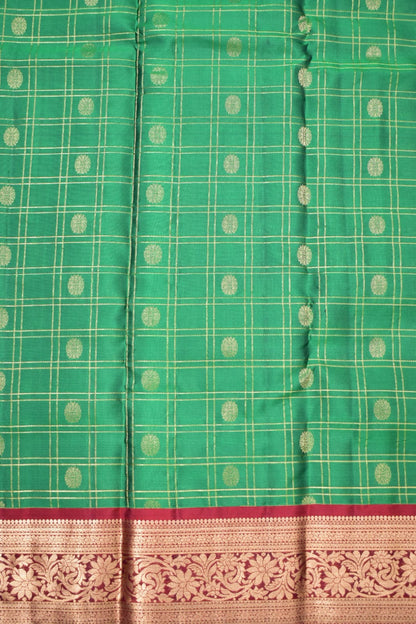 PARROT GREEN- PURE KANJEEVARAM ARNI SILK SAREE