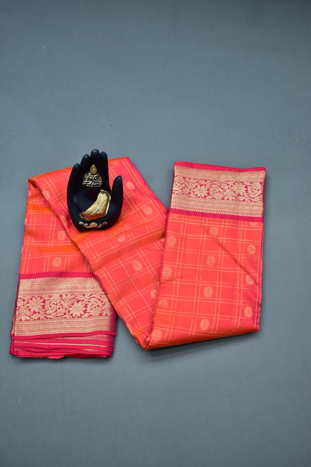 FERRARI RED- PURE KANJEEVARAM ARNI SILK SAREE
