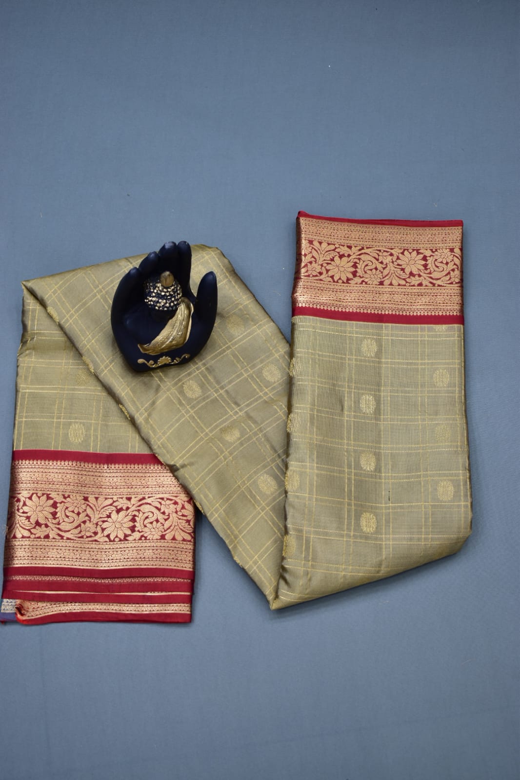TORTILLA BROWN- PURE KANJEEVARAM ARNI SILK SAREE