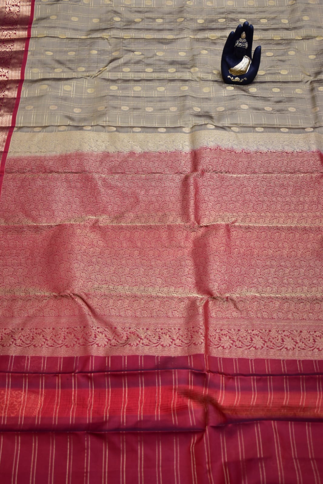 TORTILLA BROWN- PURE KANJEEVARAM ARNI SILK SAREE