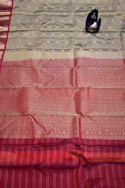 TORTILLA BROWN- PURE KANJEEVARAM ARNI SILK SAREE