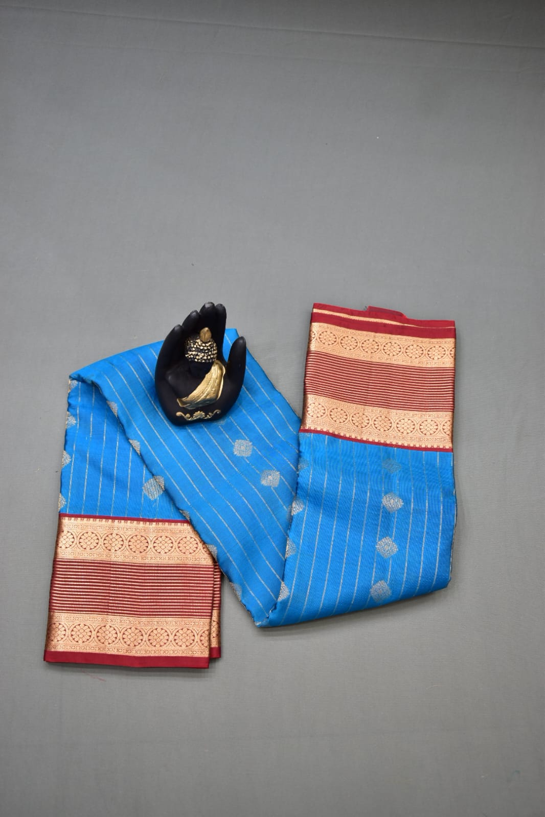SKY BLUE- PURE KANJEEVARAM ARNI SILK SAREE