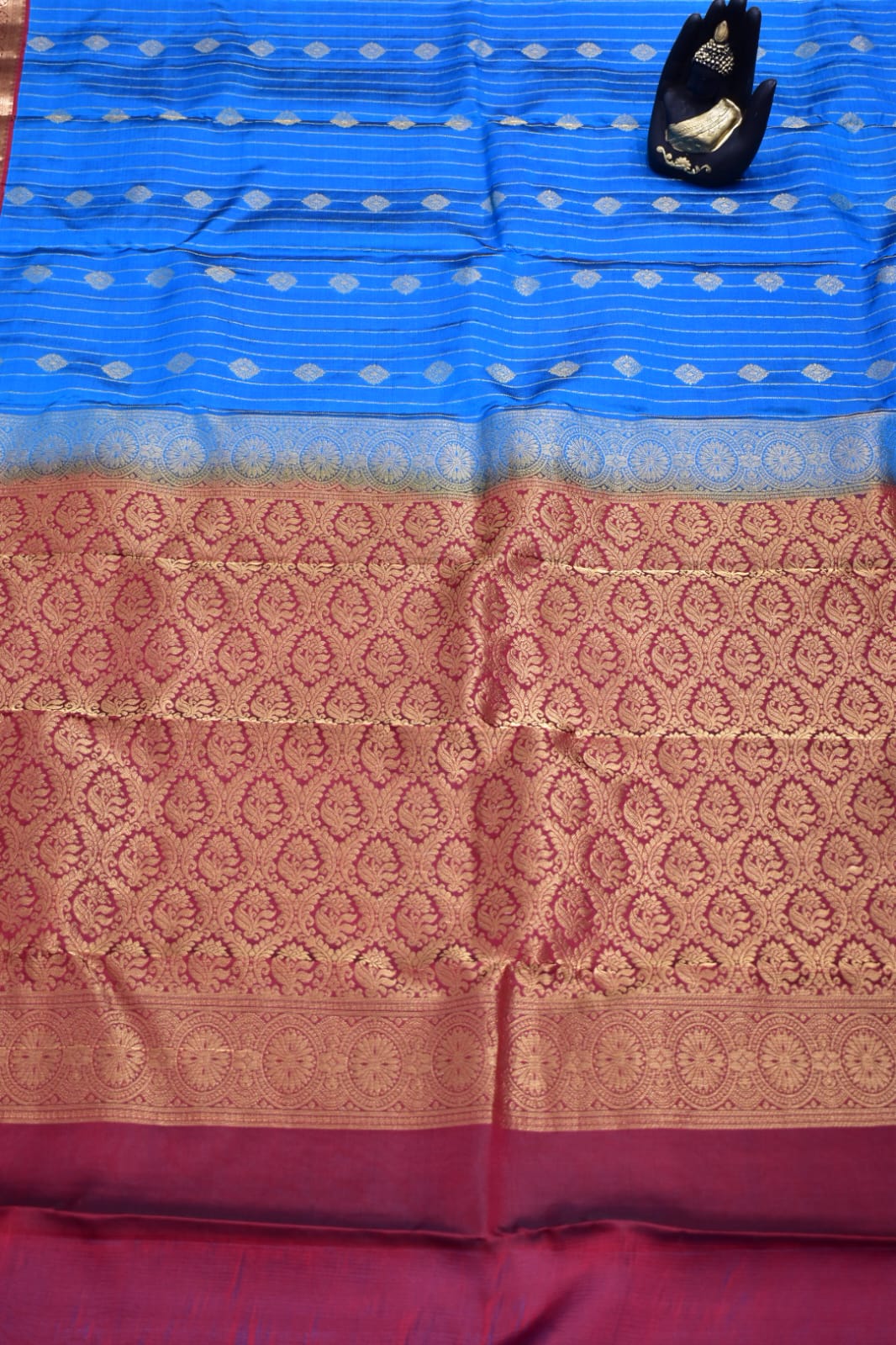 SKY BLUE- PURE KANJEEVARAM ARNI SILK SAREE