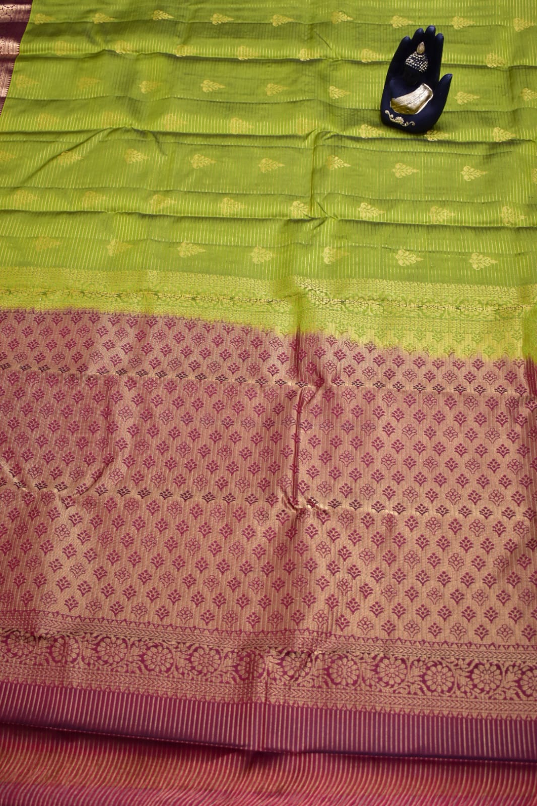 MEHANDI GREEN- PURE KANJEEVARAM ARNI SILK SAREE