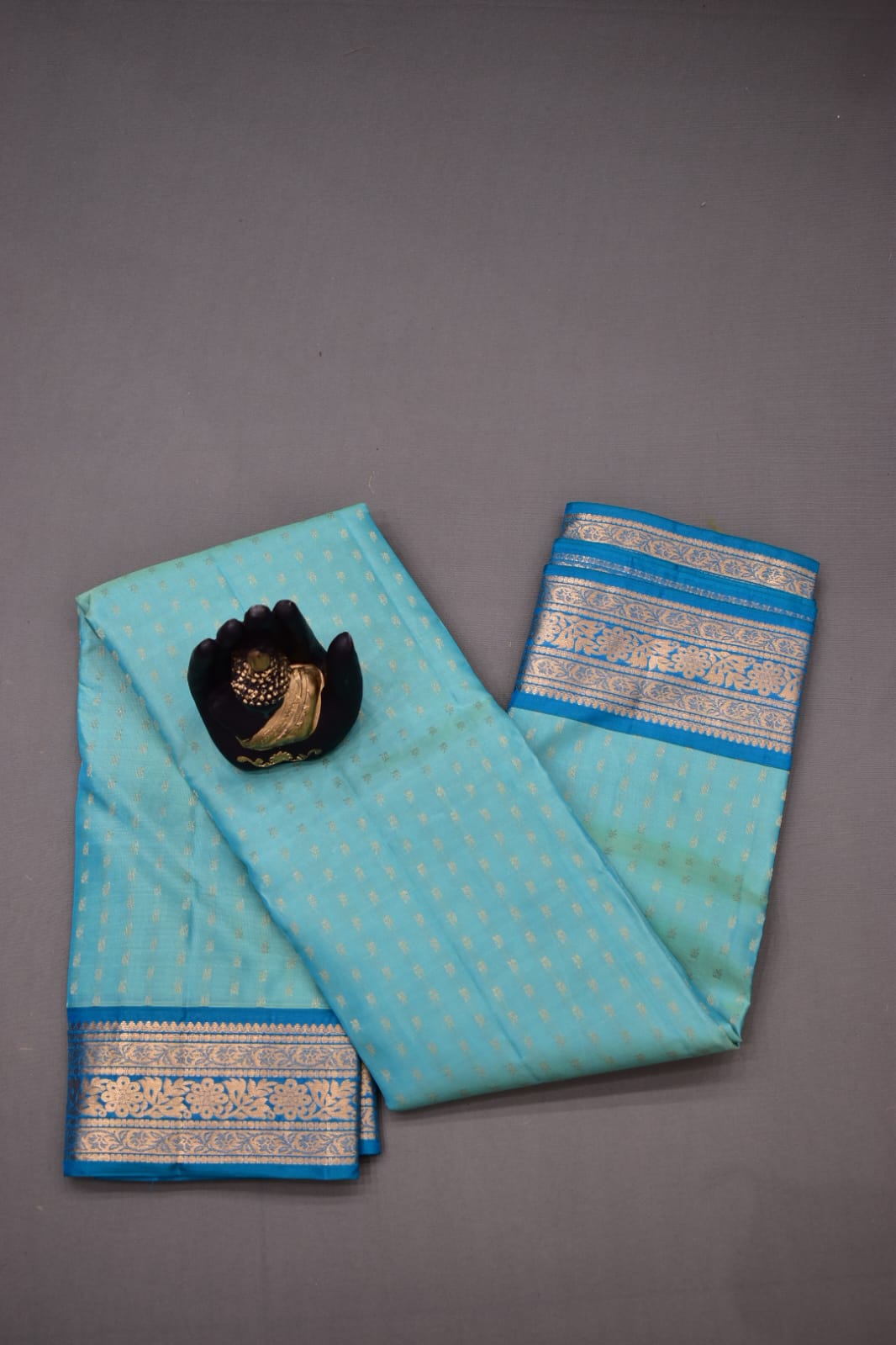 LIGHT SKY BLUE- PURE KANJEEVARAM ARNI SILK SAREE