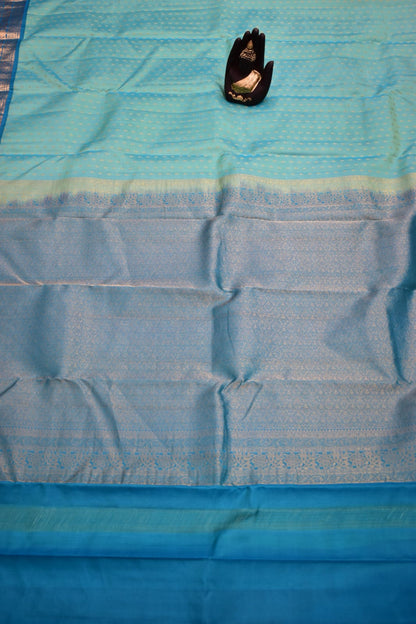 LIGHT SKY BLUE- PURE KANJEEVARAM ARNI SILK SAREE