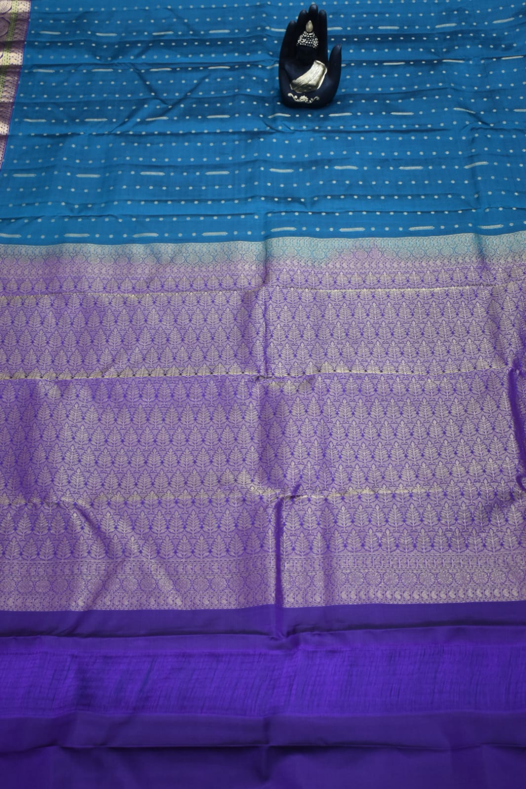 TEAL GREEN- PURE KANJEEVARAM ARNI SILK SAREE