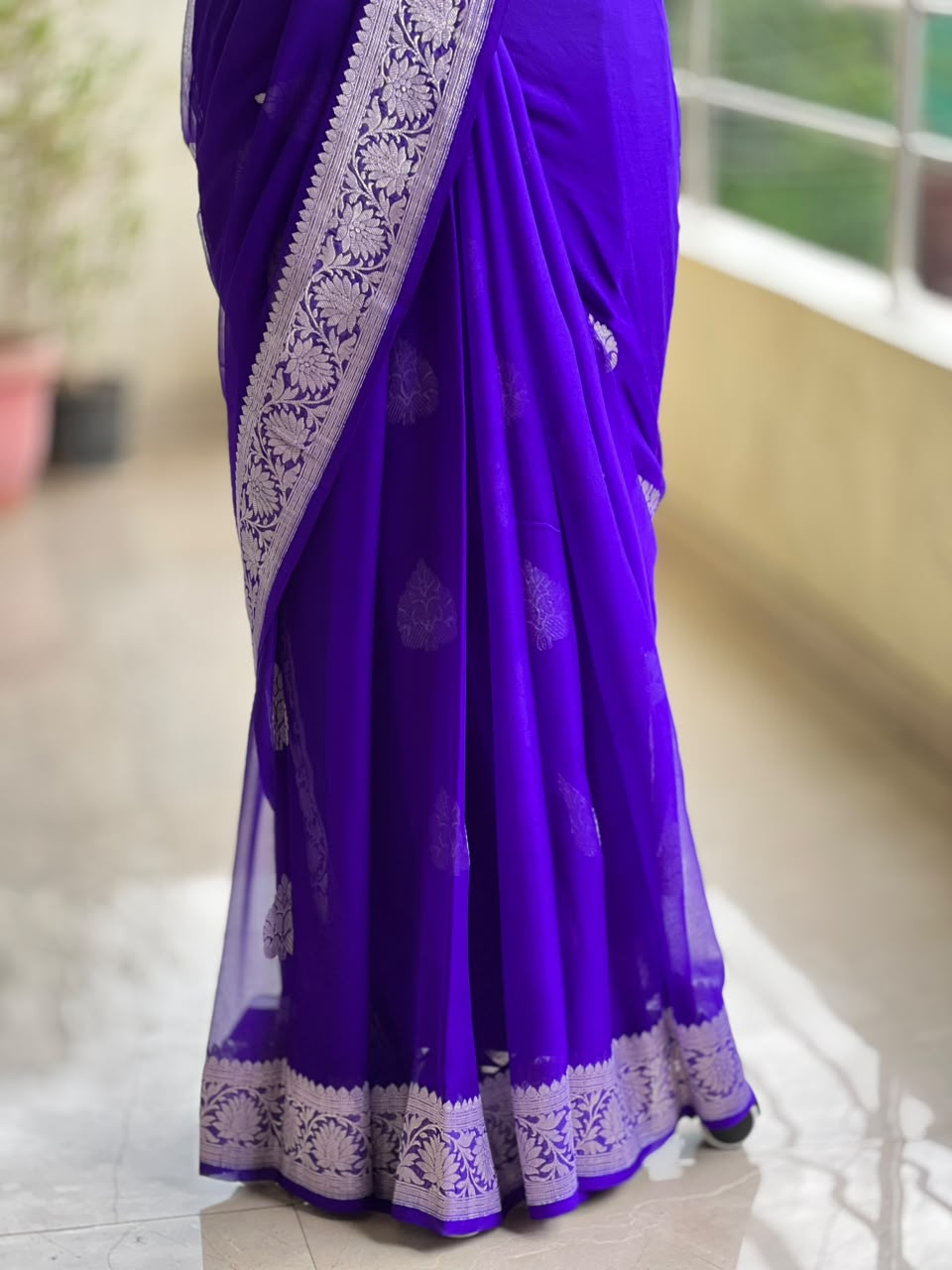PURE GEORGETTE SAREE