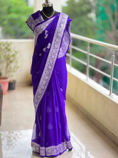 PURE GEORGETTE SAREE
