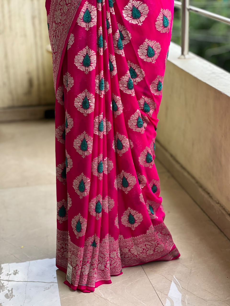 PURE BENARAS GEORGETTE SAREE
