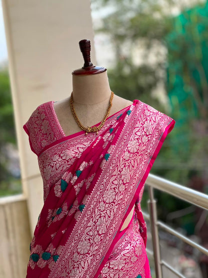 PURE BENARAS GEORGETTE SAREE
