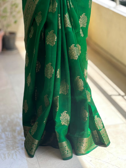 DUPIYANA ANTIQUE ZARI SAREE