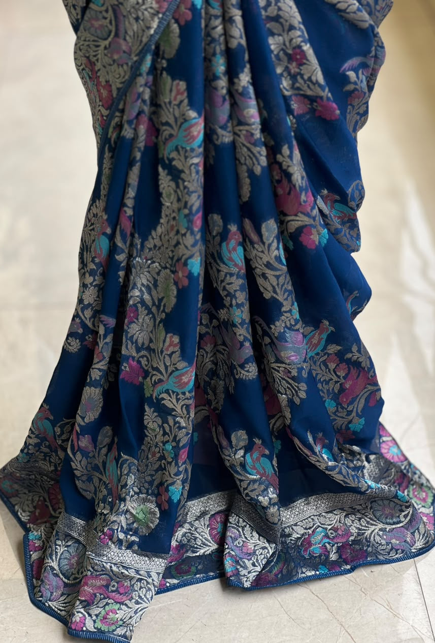 KORA GEORGETTE SAREE