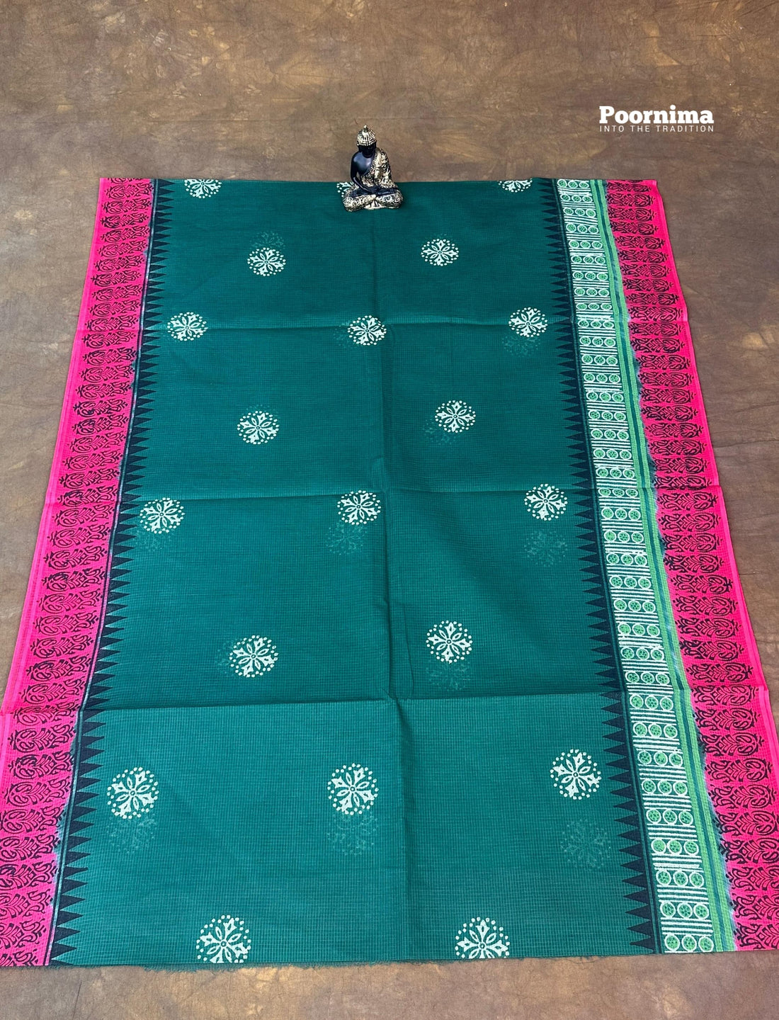 GREEN AND PINK MUNGA COTTON ALLOVER PRINTS