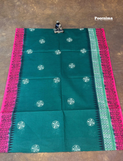 GREEN AND PINK MUNGA COTTON ALLOVER PRINTS