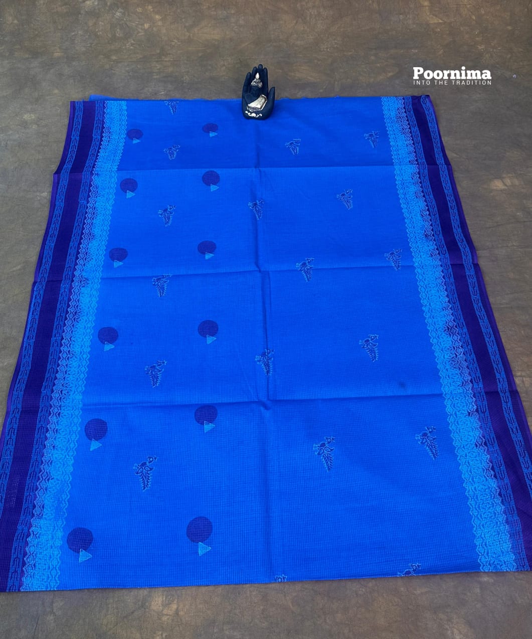 ROYAL BLUE AND VOILET COLUR COMBINATION MUNGFA CVOTTON
